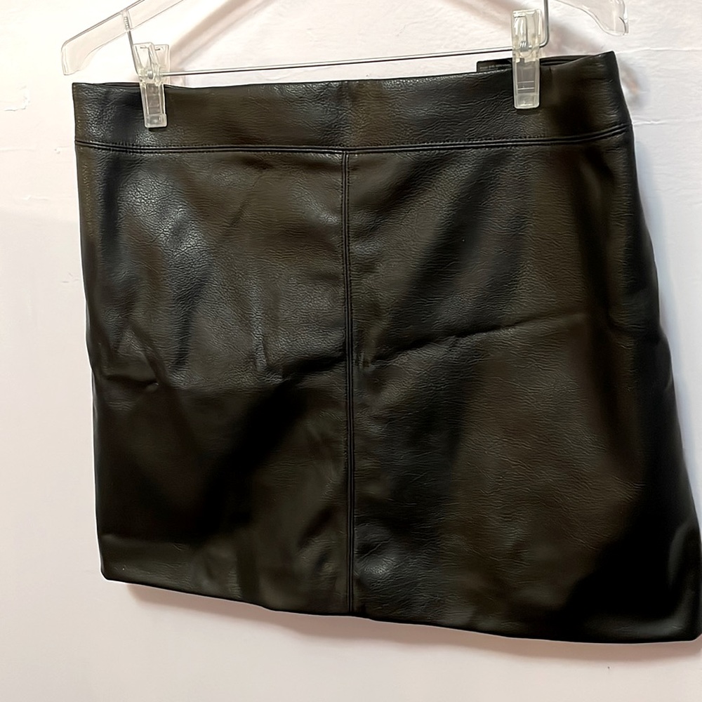 Faux Leather Skirt From H&M, Size 14